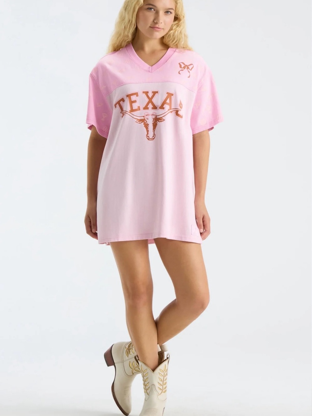 Fanatics x LoveShackFancy Varsity Crush Jersey
Dress LONGHORN PINK / S